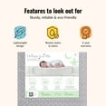 thumbnail image 2 of Dream On Me 2 in 1 Little Lullaby Crib and Toddler Mattress, Silver Honeycomb, 2 of 7