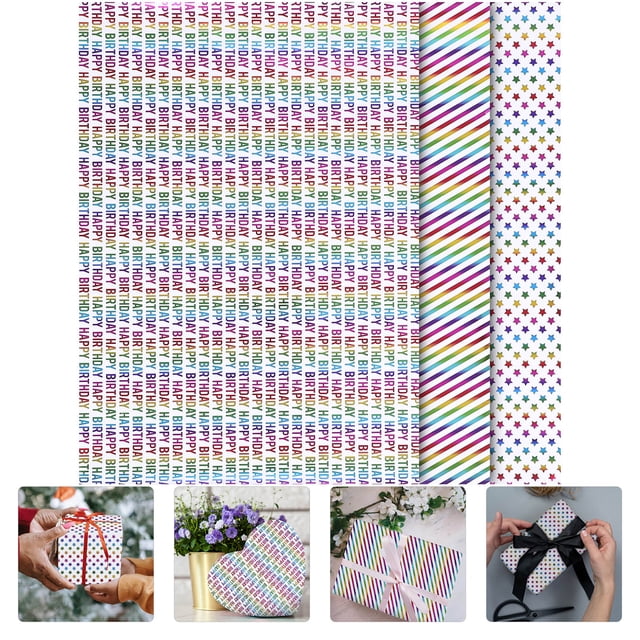 UPGRATOR De Papel Para Envolver Regalos Con Estilo Decorativo Para Fiestas Y Paquetes Variados