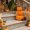 Orange#41, variant on 3-Tier Stacked Yellow Artificial Pumpkin Decor, Fake Resin Pumpkin Stack for Fall Tabletop, Thanksgiving Mantel and Tiered Tray Ornament, 7.5 Inch