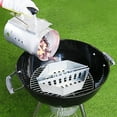 thumbnail image 4 of PLJFXXM 2PCS Stainless Steel Charcoal Basket for BBQ Grilling Accessories Grills Kettles,Grill Charcoal Holder,Hollow Char-Storage Rack (Silver), 4 of 9