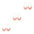 thumbnail image 1 of Pendientes Sonducket Estilo Simple en Forma de U Estampado de Leopardo, 1 of 1