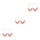 thumbnail image 1 of Pendientes Sonducket Estilo Simple en Forma de U Estampado de Leopardo, 1 of 1