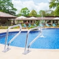 thumbnail image 3 of YUSAZENS 1 Set Stainless Steel Pool Handrail, Rustproof Pool Grab Rail for Inground Pool Spa Stair Ladder Access 30x22in, 3 of 7