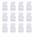 thumbnail image 7 of 12pcs Spring Cord Lock Plastic Cord Stopper End Fastener Double Hole Toggle Stopper Slider White, 7 of 7