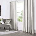 thumbnail image 2 of Full Blackout Curtains for Bedroom & Living Room, Grommet Drapes, Thermal Insulated Textured Blackout Curtains 2 Panels Set, W50" x L84", Beige, 2 of 7