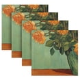 thumbnail image 5 of Qxltty Oil Painting Patterns for Yellow Rose Pots Napkins 20×20in Perfect for Parties Dinners Weddings Cocktail Housewarming Cloth Napkins Set of 6, 5 of 8