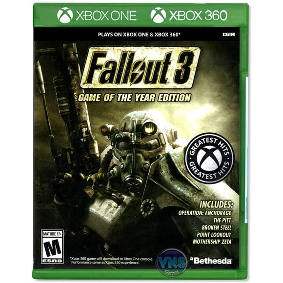 Fallout 3 Game of the Year Xbox 360 Y ONE Bethesda xbox 360