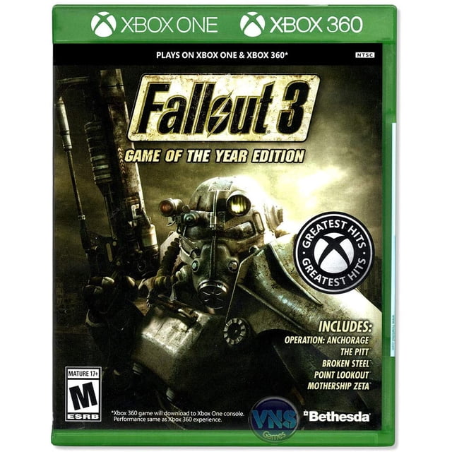 Fallout 3 Game of the Year Xbox 360 Y ONE Bethesda xbox 360