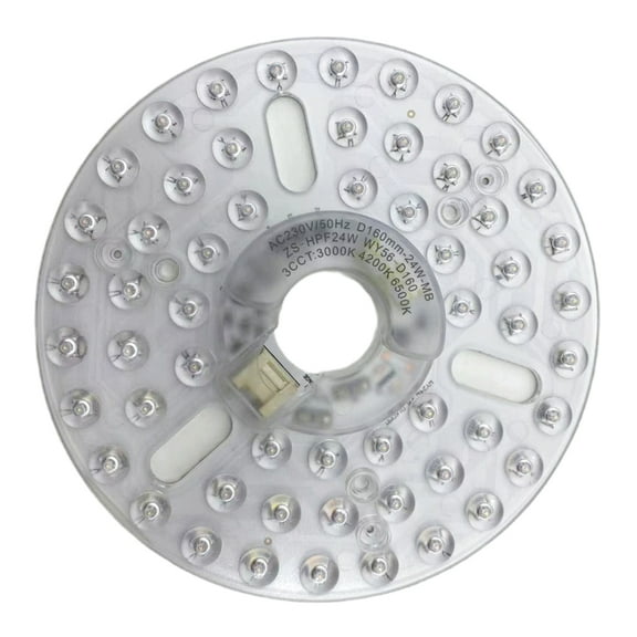 Recessed Fan Light Replacement 24W Adjustable LED Bulb Easily Installation