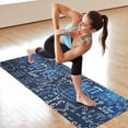 thumbnail image 6 of Math Equations Calculus Symbols Blue Pattern Hot Yoga Mat Towel Non Slip for Hot Yoga - Quick-Drying Yoga Mat Cover with 4 Corner Pockets with Travel Bag - Hot Yoga Towel Non Slip 74"x26", 6 of 6