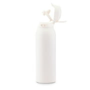 Ello Flip & Fill 32oz Insulated Stainless Steel Water Bottle, Leak-Proof Straw Lid, Cream