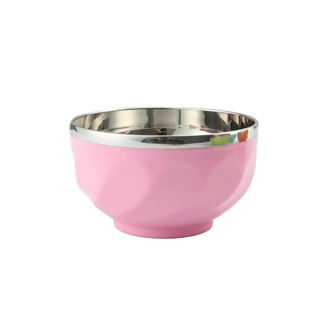 Bol en Acier Inoxydable 304 pour Enfants à Double Couche Originalité Bol Sammy Bol à Soupe Bol à Souper Bol à Riz Isolé Bol Coloré pour la Maison