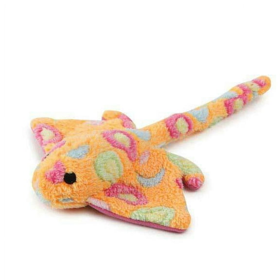 Sea Charmers Dog Toys Ocean Creature Squeak Toy Seahorse Fish Stingray Sets Too (Peach Stingray)