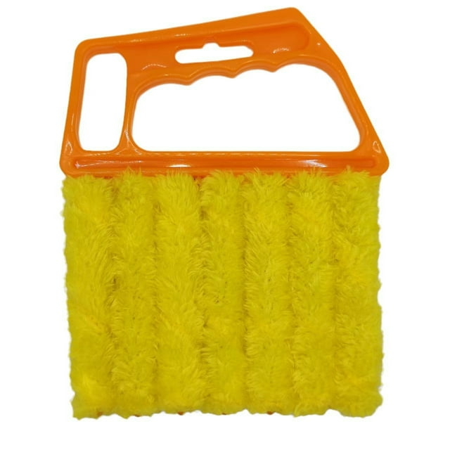 2 piezas de herramienta para limpiar persianas, herramienta para quitar el polvo de 7 dedos para ventanas y aire acondicionado, minicepillo de mano