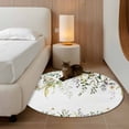 thumbnail image 2 of Round Rug 4Ft Washable Non-Slip, Eucalyptus Circle Area Rugs for Living Room Bedroom, Sage Green Botanical Weeping Leaf Indoor Floor Mats Carpet Runner for Home Decor Aesthetic, 2 of 8