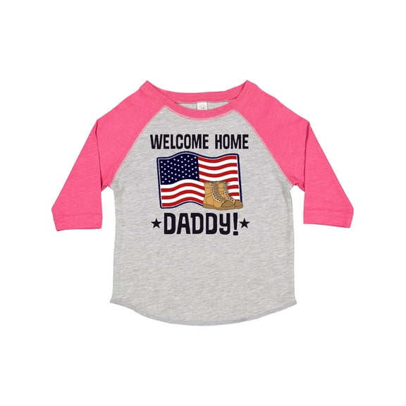 Inktastic Military Daddy Welcome Home Boys or Girls Toddler T-Shirt