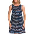thumbnail image 1 of Balery Function Source Code Vestidos de verano para mujer con estampado: vestido holgado sin mangas, vestido playero informal y cómodo para días calurosos., 1 of 7