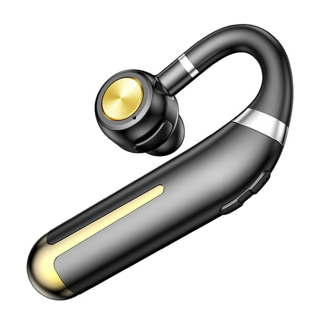 Auricular Bluetooth con micrófono Estéreo ligero V5.2 para la oreja IPX7 Auricular inalámbrico impermeable para Android Trucker Laptop Teléfono Negro Sunnimix Auricular Bluetooth