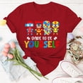 thumbnail image 4 of JAKANYQ T-Shirts pour Femmes Sensibilisation T-shirt Polyvalent pour Femmes, 4 of 6