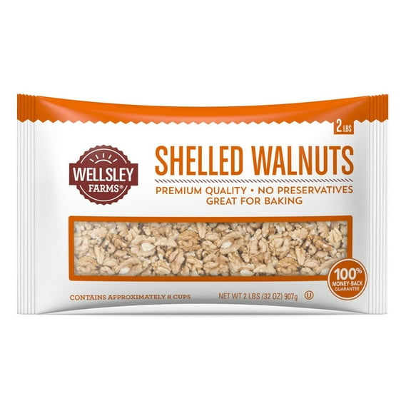 Product of Wellsley Farms Shelled Walnuts 32 oz.