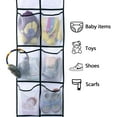 thumbnail image 6 of MISSLO 12 Mesh Pockets Over The Door Shoe Organizer Hanging Narrow Closet Door Shoe Rack for Pantry Storage Holder, 2 Packs, White, 6 of 8
