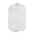 thumbnail image 2 of Auriga 925 Sterling Silver Rhodium-plated Dog-tag Disc Charm for Women (L-46.5 mm, W-26.3 mm), 2 of 4