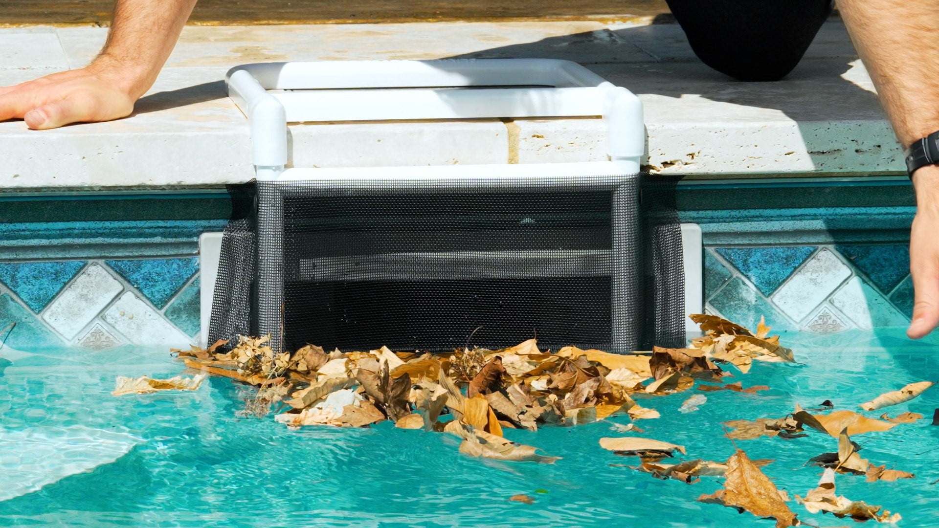SKIMMER SAVER by Fischer Diverts leaves, Prevents Burned up Pool pumps, Snakes, Toys, Grass clippings