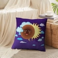 thumbnail image 4 of LALILO Throw Pillow Covers Solar Moon With Human Sun Sky With Cushion Cover 18" x 18", 2 Pack, 4 of 6