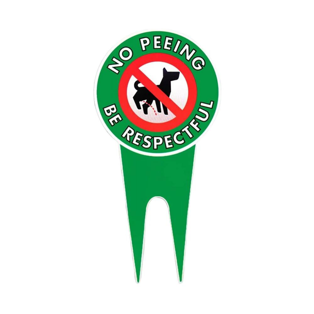 No Dog Pooping Shooter Sign for Lawn Yard Stake Pet Waste W Up une Clean Pee g8y9 