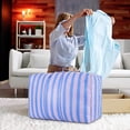 thumbnail image 4 of WIZUTIZ Nylon Woven Bag Graduation Season Moving Bag Large Capacity Luggage Moving Bag Blue And White Packing Checked Snakeskin Bag Home Assembly Novelty, 4 of 4
