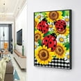thumbnail image 6 of YALKIN Sunflower Laduybug 5D Diamond Painting Kits for Adults Kids Beginners DIY Full Round Drill Embroidery Pictures Paint by Diamonds Kits for Home Wall Decor, 6 of 6