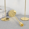 thumbnail image 4 of Juego Estable Candelabro Decorativo Metal 3 Uds. para Fiestas (dorado), 4 of 6