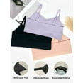thumbnail image 3 of Livona 6 Pack Training Bras for Girls-Sports Bra, Fitness Bra, Padded Everyday Bra Bralette,Crop Cami Tank Top (6-14), 3 of 7