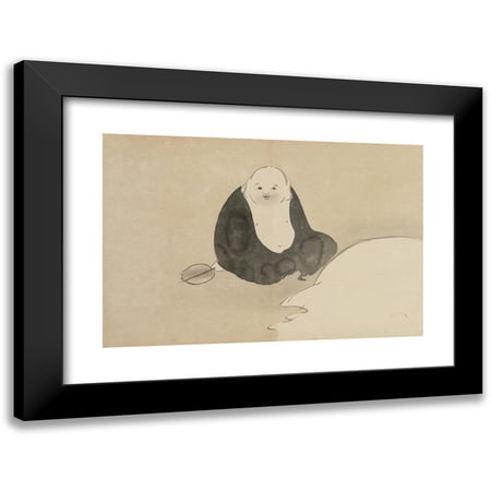 Kamisaka Sekka 14x11 Black Modern Framed Museum Art Print Titled - Hood (1909-1910)