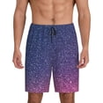 thumbnail image 3 of Lsque Violet Glitter Mens Sleep Pajama Shorts,Short Pajama Pants, Cotton Ultra-Soft Knit-Medium, 3 of 9