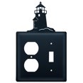 thumbnail image 3 of Village Wrought Iron EOS-10 Prise Phare et Couvercle d'Interrupteur - Noir, 3 of 3