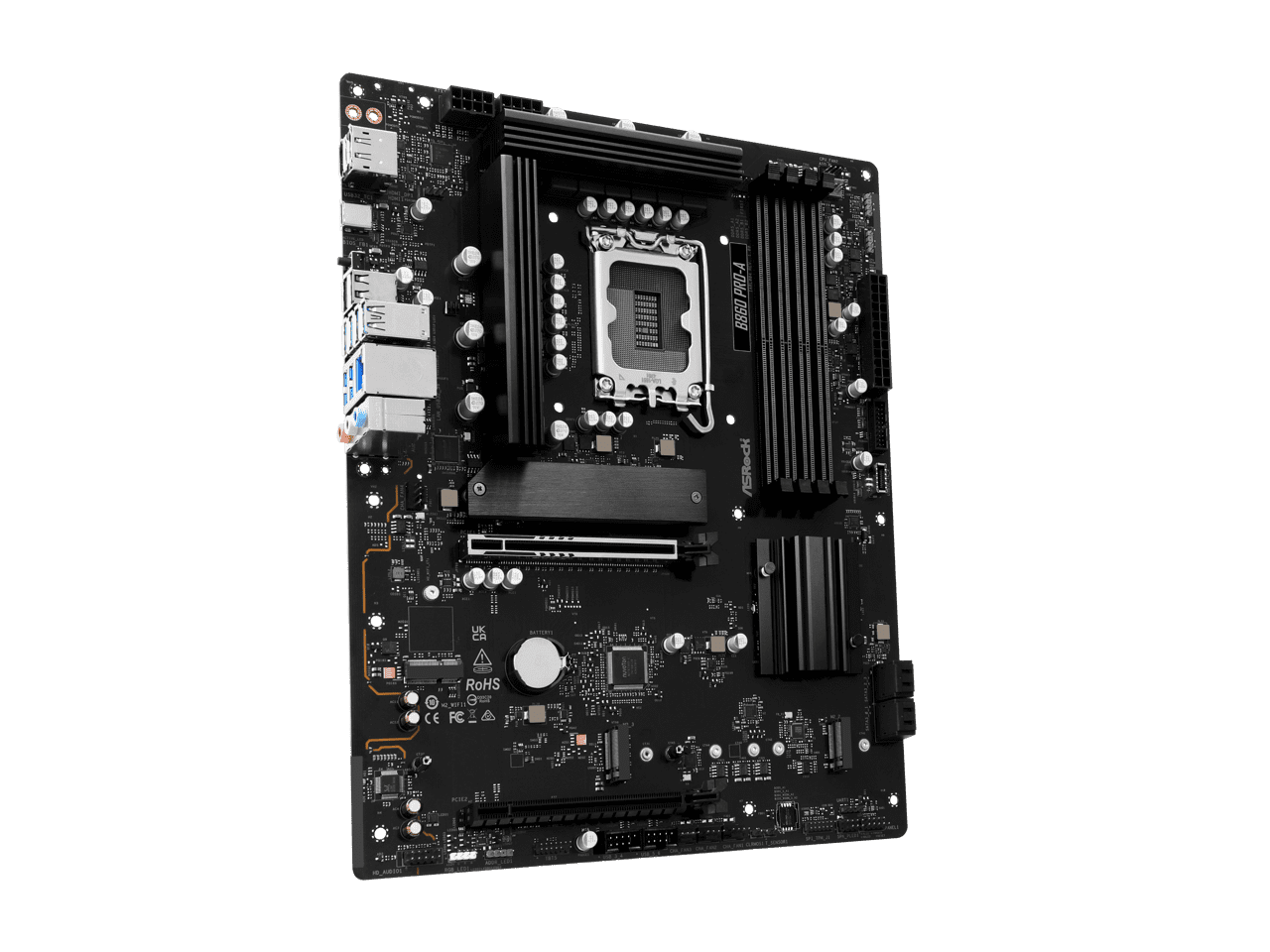ASRock B860 Pro-A LGA 1851 Intel B860 SATA 6Gb/s DDR5 Intel Core Ultra  ATX Motherboard