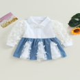 thumbnail image 2 of Robes pour Bébé Fille Manches Longues en Tulle Patchwork Tutu Papillon, 2 of 6