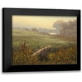 thumbnail image 1 of Adamov, Alexey 24x19 Black Modern Framed Museum Art Print Titled - Old Wood Bridge over Stream, 1 of 5
