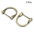 thumbnail image 3 of 29mm U Shape Horseshoe D-Rings Zinc Alloy Electroplated Light Bronze 2 Pack, 3 of 5