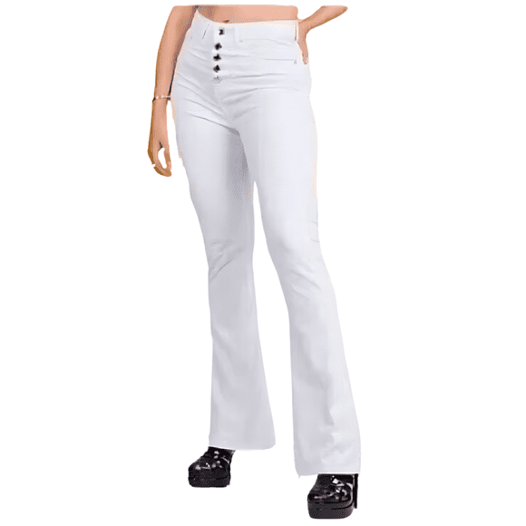 PANTALON PUSH UP, MARCA CKLASS, COLOR BLANCO, TALLA 7
