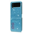 thumbnail image 5 of Phone Case for Samsung Galaxy Z Flip 5 Wallet Cover, Magnetic Closure Folio [Credit Card Holder] Bling Glitter PU Leather Shockproof Lightweight Cell Accessories Women,Blue, 5 of 10