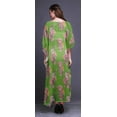 thumbnail image 4 of Bimba Floral Long Caftan Maxi Dress Beach Swimwear Cover up Womens Kaftan-S-L, 4 of 5