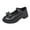Black, variant on NOKIO Girls Mary Jane Shoes School Uniform Flats Cute Dress Shoes for Girls Wedding Back to School Shoes Girl Leather Single Shoes Children Dance Shoes Girls Performance Shoes