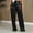 Black, variant on Simua Women's Metallic Wide Leg Palazzo Pants Pleated Party Club Sequin Shiny Flare Pant Trouser