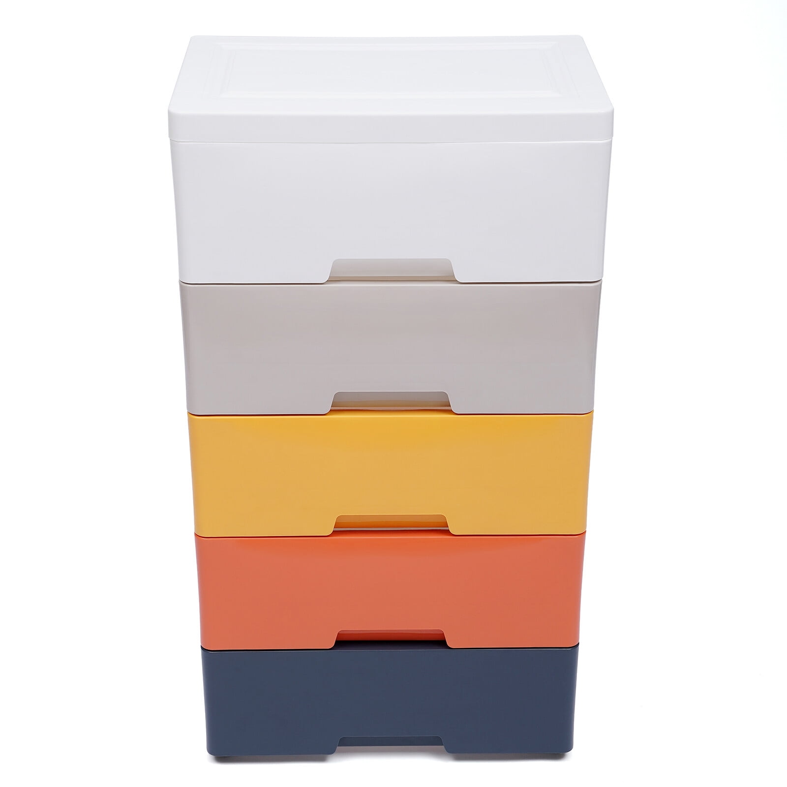 5-Tier Chest Of Drawers Organizer Wardrobe Cabinet Kids' Plastic Storage Drawers