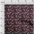 thumbnail image 1 of oneOone Cotton Poplin Wine Fabric Flower & Leaves Watercolor Diy Clothing Quilting Fabric Print Fabric By Yard 56 Inch Wide, 1 of 4