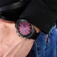 thumbnail image 5 of BOSCK 40 mm Purple Mens Watch, Easy Read Business Watch for Men, Men's Analog Wrist Watches, 5 of 5