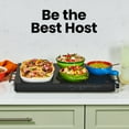 thumbnail image 7 of Chefman Electric Warming Tray w/ Adjustable Temperature Control, 21” x 16” Glass-Top Surface – Black, 7 of 7