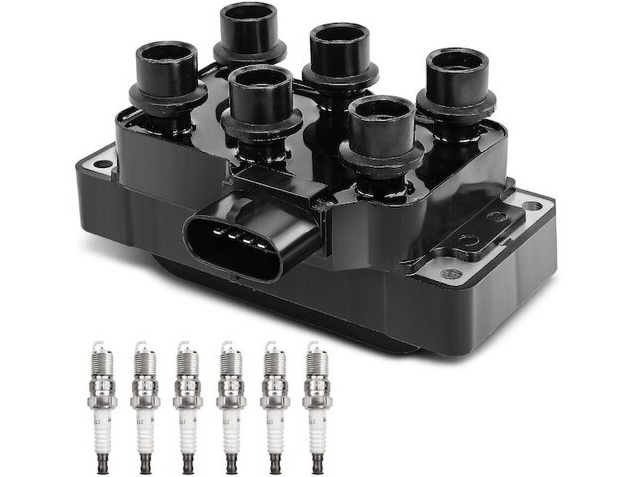 6PCS Ignition Coils Pack & Spark Plugs For 2008-2008 Mercury Sable